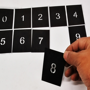 喷漆数字模板0-9 精准高效，打造专业数字广告制作